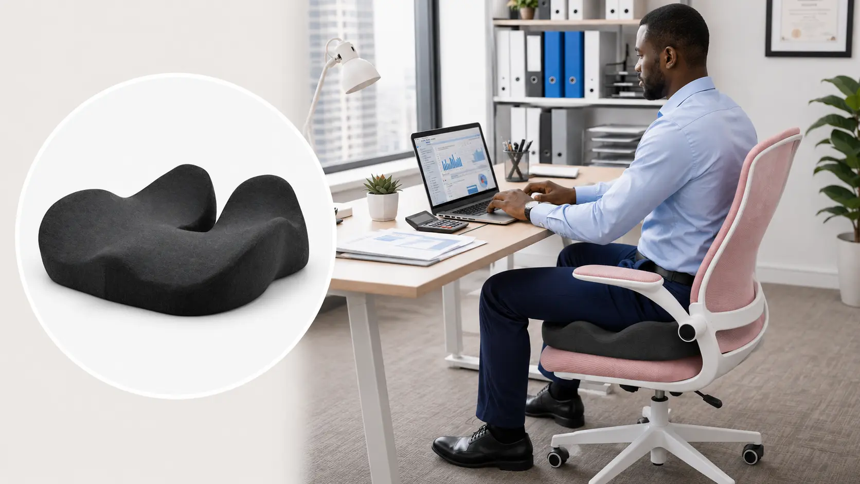 Ergonomic Coccyx Pillow
